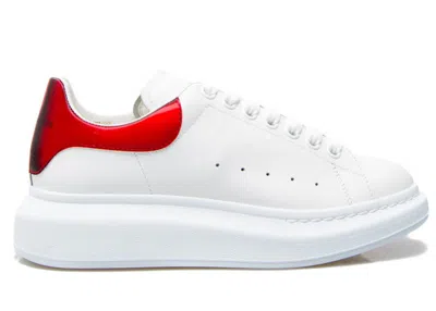 Pre-owned Alexander Mcqueen Men's  Oversized Reflective Sneakers In White/red