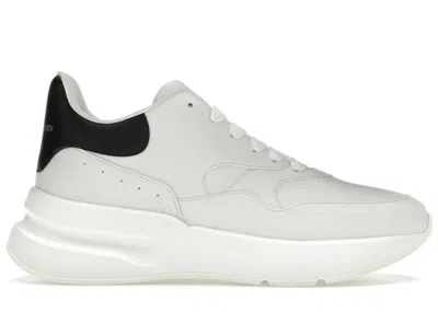 Pre-owned Alexander Mcqueen Men's  Oversized Runner Optic Black Sneakers In White