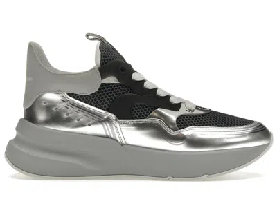 Pre-owned Alexander Mcqueen Men's  Oversized Runner Sneakers In Black/grey/silver In Multi