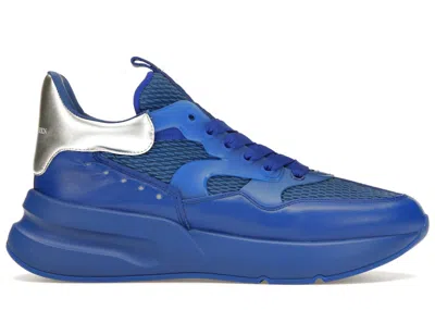 Pre-owned Alexander Mcqueen Men's  Oversized Runner Sneakers In Ultramarine/silver