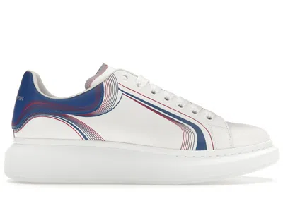 Pre-owned Alexander Mcqueen Men's  Oversized Sneakers In White/galactic Blue