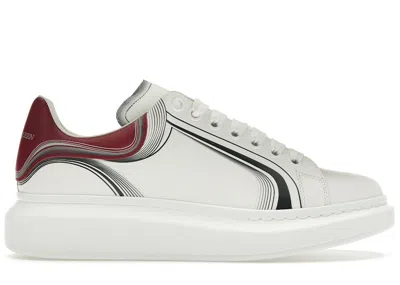 Pre-owned Alexander Mcqueen Men's  Oversized Sneakers In White/garnet