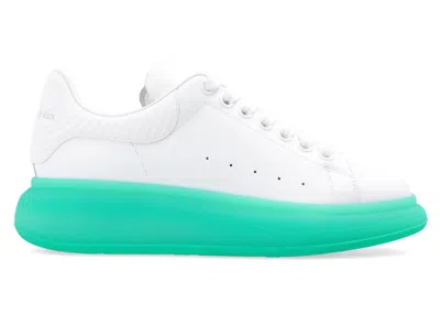 Pre-owned Alexander Mcqueen Men's  Oversized Sole Sneakers In White/green