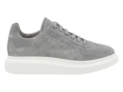 Pre-owned Alexander Mcqueen Men's  Oversized Suede Sneakers In Grey In Gray