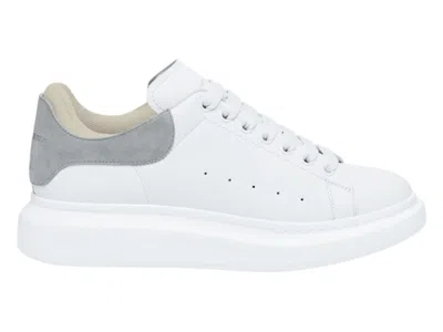 Pre-owned Alexander Mcqueen Men's  Oversized Suede Sneakers In White/grey