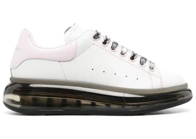 Pre-owned Alexander Mcqueen Men's  Oversized Transparent Sneakers In White/pink In Multi