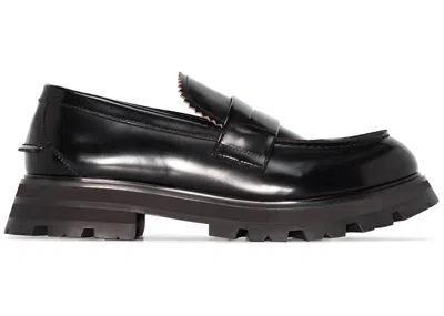 Pre-owned Alexander Mcqueen Men's  Penny Loafer Sneakers In Black