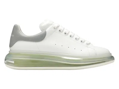Pre-owned Alexander Mcqueen Men's  Runner Sneakers In White/silver