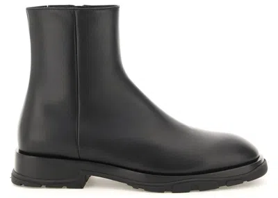 Pre-owned Alexander Mcqueen Men's  Slim Tread Boot Sneakers In Black