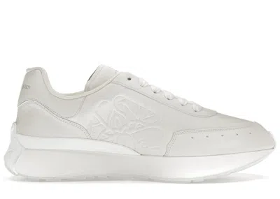 Pre-owned Alexander Mcqueen Men's  Sprint Runner Triple Sneakers In White