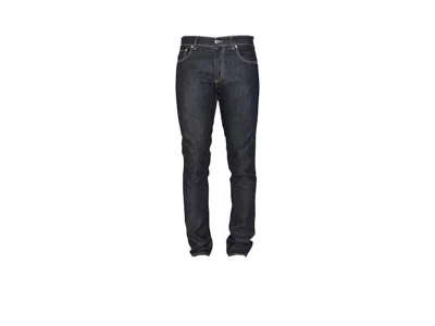 Pre-owned Alexander Mcqueen Men's  Studded Logo Jeans In Washed Black
