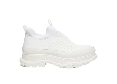 Pre-owned Alexander Mcqueen Men's  Tread Slick Zip Up Sneakers In White