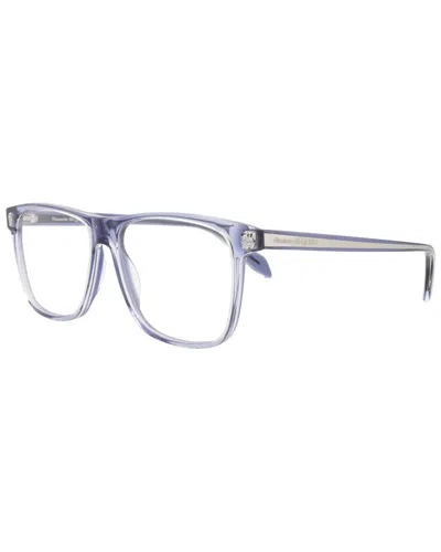 Alexander Mcqueen Men's Am0247o 56mm Optical Frames In Blue