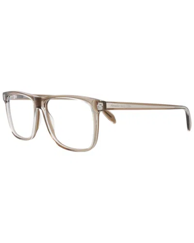 Alexander Mcqueen Men's Am0247o 56mm Optical Frames In Neutral