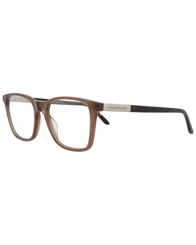 Alexander Mcqueen Men's Am0324o 52mm Optical Frames In Brown