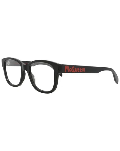 Alexander Mcqueen Men's Am0350o 52mm Optical Frames In Black
