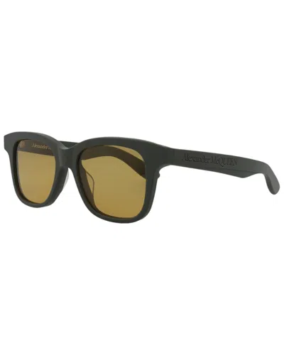 Alexander Mcqueen Men's Am0382s 52mm Sunglasses In Green