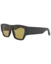 Alexander Mcqueen Men's Am0393s 55mm Sunglasses In Black