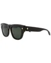 Alexander Mcqueen Stud-detailed Tinted Sunglasses In Brown