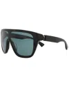 Alexander Mcqueen Shield-frame Recycled Acetate Sunglasses In Black