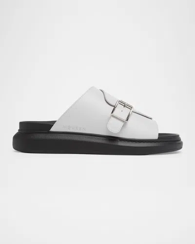Alexander Mcqueen Men & Apos;s Rubber Overlapping-upper Buckle Sandals In Multi