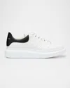 Alexander Mcqueen Men & Apos;s Smooth Leather Oversized Sneakers In White/black