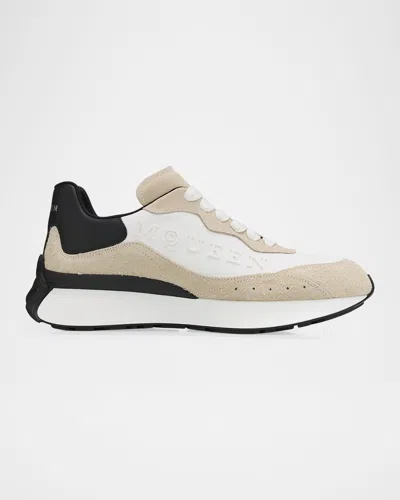 Alexander Mcqueen Logo-embossed Panelled Sneakers In Multi