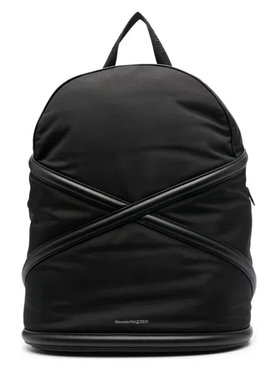 Alexander Mcqueen Men's Backpack Harness In Black