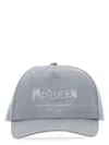 Alexander Mcqueen Men's Baseball Cap In Grey