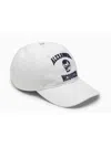 Alexander Mcqueen Embroidered-motif Cotton Cap In White