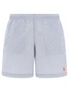 Alexander Mcqueen Light Blue Polyamide Swimwear In Blue