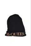 Alexander Mcqueen Men Beanie In Black