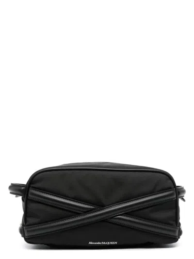 ALEXANDER MCQUEEN MEN'S BEAUTY CASE WITH LOGO