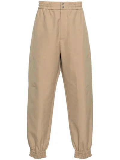 Alexander Mcqueen Cotton Cargo Pants In Brown