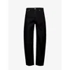 Alexander Mcqueen Straight-leg Cotton Jeans In Black