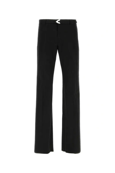 ALEXANDER MCQUEEN ALEXANDER MCQUEEN MEN BLACK COTTON BLEND PANT