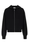 Alexander Mcqueen Zip-up Cotton Hoodie In Black