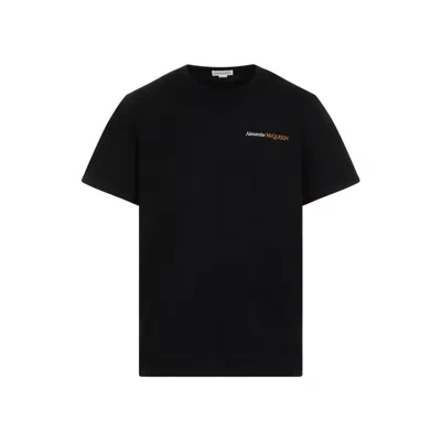 Alexander Mcqueen Men's Black Cotton T-shirt For Ss24