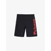 Alexander Mcqueen Swimsuit With Contrast Side Printed Logo In Black