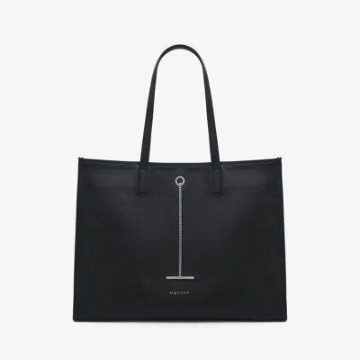 Alexander Mcqueen Pendant Tote Bag In Black