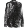 Alexander Mcqueen Smashed Screen Print Shirt In Black
