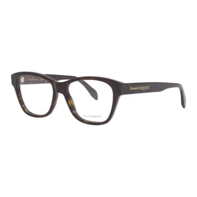 Alexander Mcqueen Men's Black Square Eyeglass Frames Am0306o 002