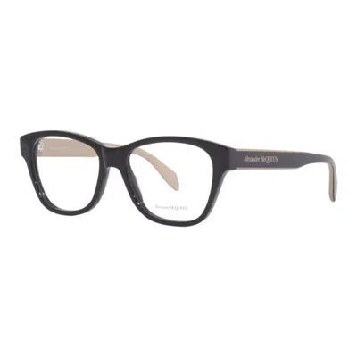 Alexander Mcqueen Men's Black Square Eyeglass Frames Am0306o 004