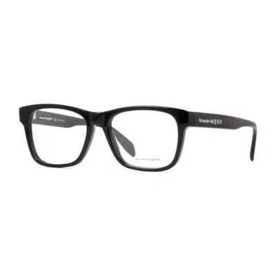 Alexander Mcqueen Men's Black Square Eyeglass Frames Am0307o 001