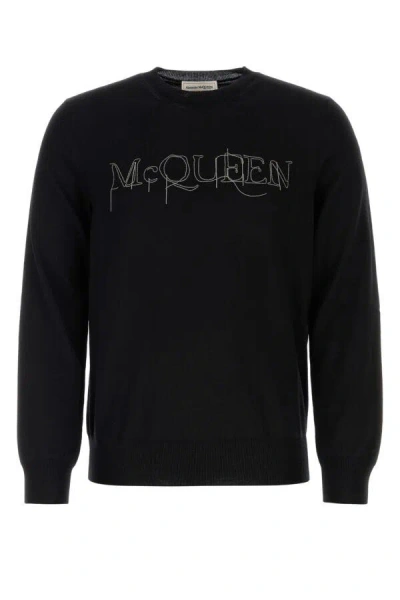 ALEXANDER MCQUEEN ALEXANDER MCQUEEN MEN BLACK WOOL SWEATER
