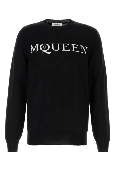 ALEXANDER MCQUEEN ALEXANDER MCQUEEN MEN BLACK WOOL SWEATER