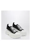 Alexander Mcqueen Alexander Mc Queen Black/white Tread Slick Shoes In Black