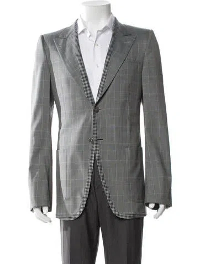 Pre-owned Alexander Mcqueen Men's Blazer In Gray