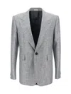 Alexander Mcqueen Men Blazer Jacket In Gray