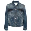 Alexander Mcqueen Panelled Denim Jacket In Blue